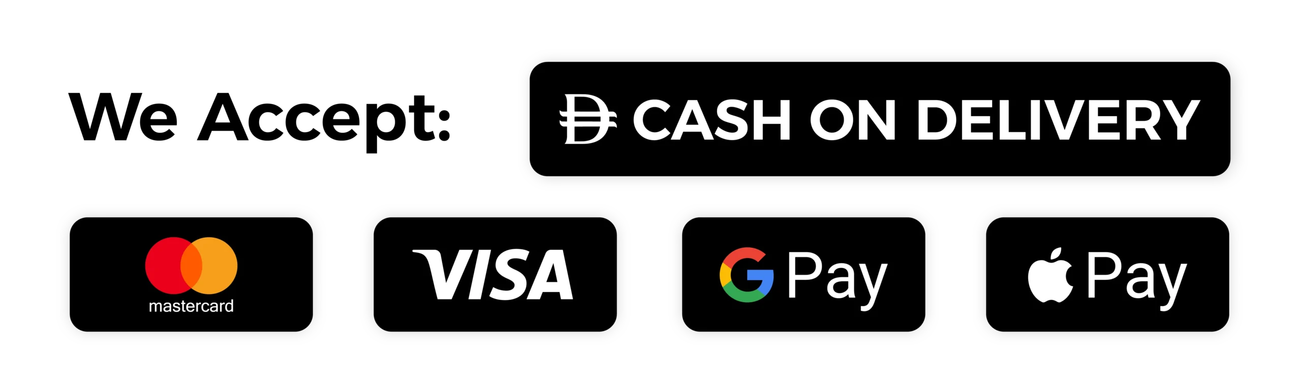 Accepted payment options